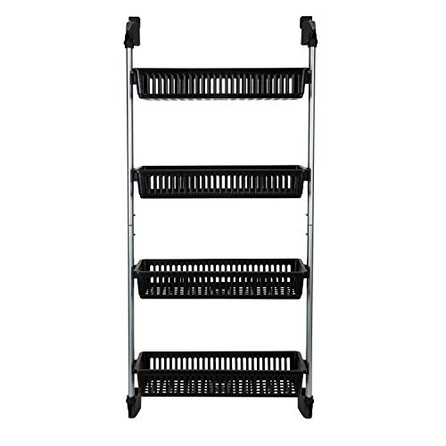 Organize It All Over The Door 4-Basket Hanging Storage Unit With Hooks #TOP7