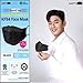 (Pack of 10) Black Disposable KF-94 Face Mask, 4-Layer Filters, Made in Korea, Nose Mouth Covering Dust Mask (individual Packed)(Black Color)
