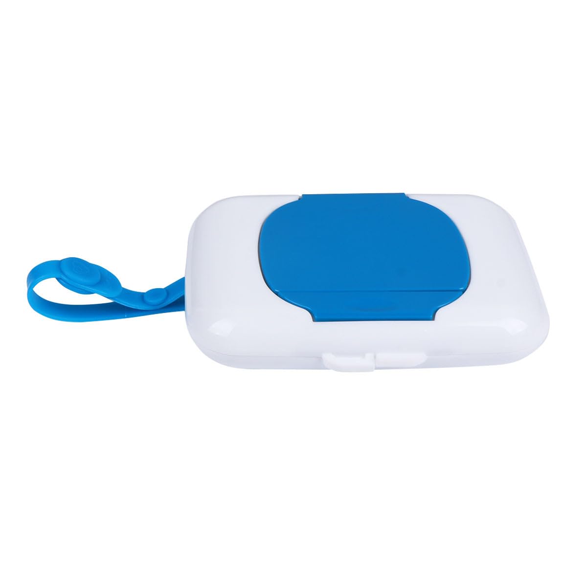 Healifty - Caja de toallitas húmedas portátil, recargable, dispensador de toallitas, estuche de transporte para viajes, hogar, oficina (azul)