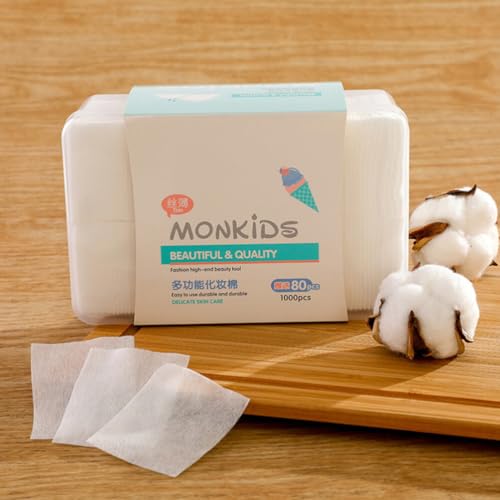 Healvian 1080 Peças De Almofadas Faciais Descartáveis Almofadas De Remoção De Maquiagem Almofadas De