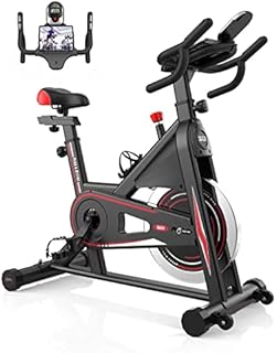 Exercise Bike, DMASUN Indoor Cycling Bike Stationary, Comfortable Seat Cushion, Multi - grips Handlebar, Heavy Flywheel Upgraded Version