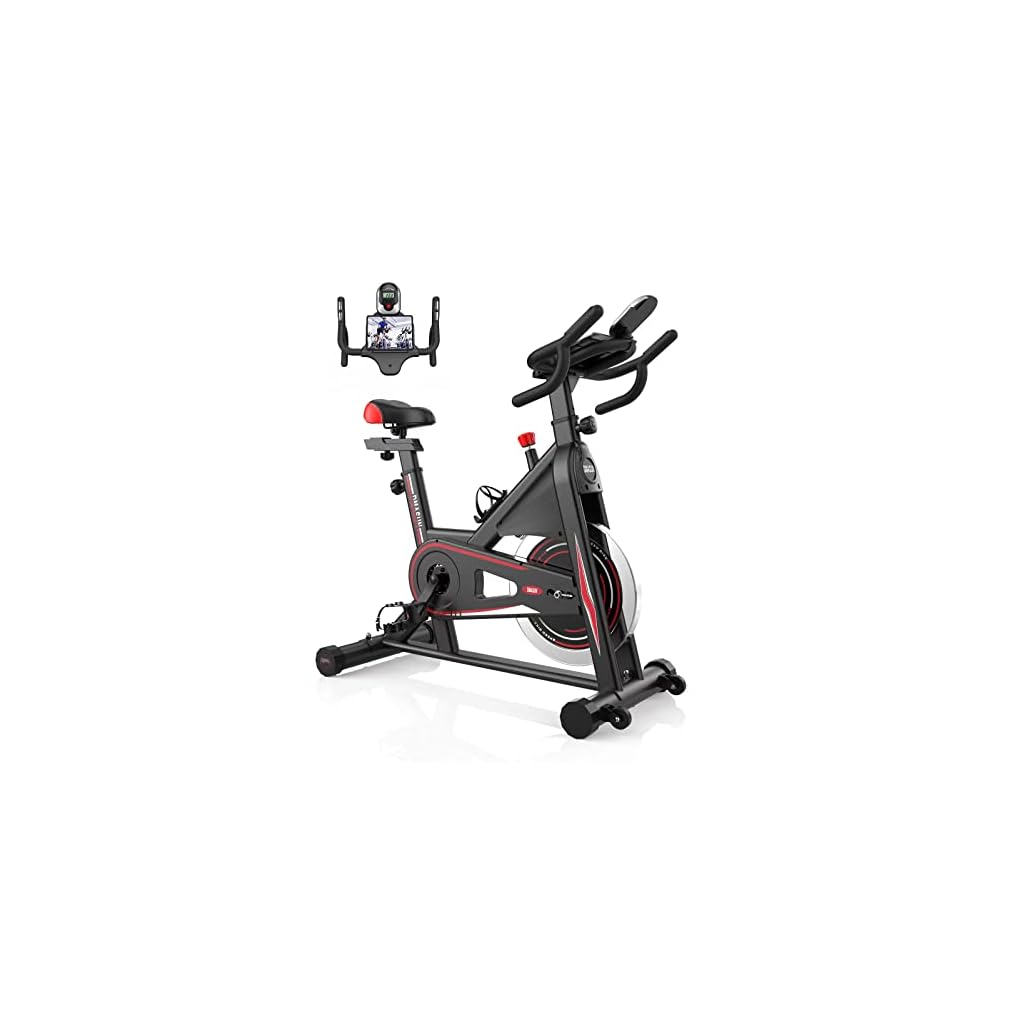 Exercise-Bike-DMASUN-Magnetic-Resistance-Pro-Indoor-Cycling-Bike-350lbs-Weight-Capacity-Stationary-Bike-Comfortable-Seat-Cushion-Multi-grips-Handlebar-Heavy-Flywheel-Upgraded-Version