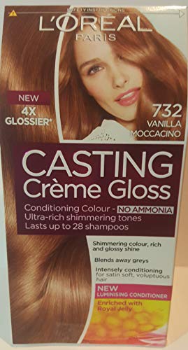 L'Oreal Paris Casting Creme Gloss Conditioning Colour, No Ammonia, 732 Vanilla Moccacino