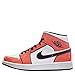 Nike Air Jordan 1 Mid DD6834-802 Herren-Sportschuhe, Orange/Schwarz-Weiß (Turf Orange/Black White), Rasen orange/schwarz-weiß, 43 EU