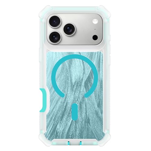 Coque iPhone 17 Pro Max magnétique bleue paillettes protection antichoc SOKAD