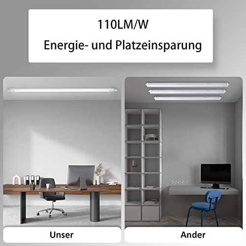 CBJKTX 4ER Feuchtraumleuchte LED Werkstattlampe 120CM - 36W 3960LM Deckenlampe IP65 Wasserfest Kellerlampe Neutralweiß 4000K Leuchtstoffröhre für Garage Feuchtraum Küche Warenhaus Büro Keller