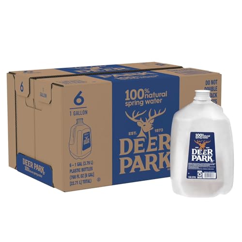 Natural Spring Water 1 Gallon 6 Pack…