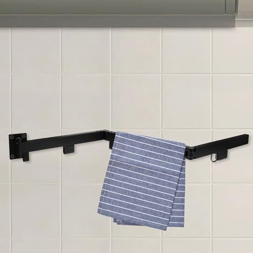 Étendoir à linge mural pliable VANZACK : séchez sans encombrer grâce au support sans perçage