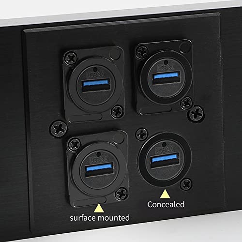 Conector USB 3.0 tipo B Panel Mount hembra QIANRENON miniatura 4