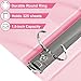 1.5-inch 3 Ring Binder with 2 Pockets, Premium 1.5'' Binders Holds US Letter Size 8.5'' x 11'' Paper - Versatile Binders for Office, Home, and School Use, 6 Pack (1.5-inch Pink)