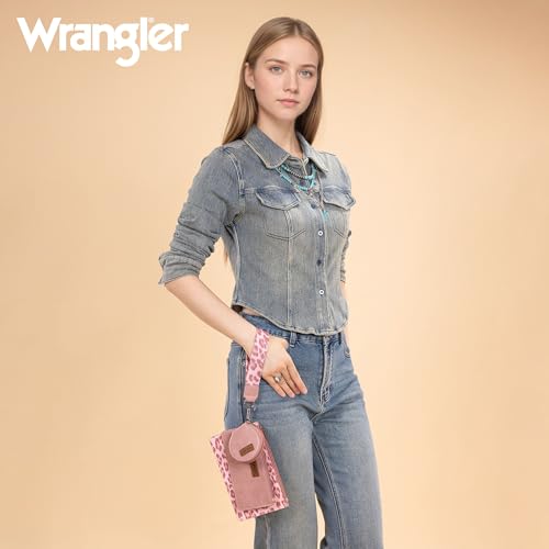 Image of Montana West X Wrangler Keychain Wallets for Women Dual Pouch Wristlet
