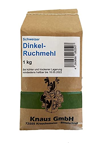 Dinkel-Ruchmehl 1kg Ruchmehl aus Dinkel für schweizer Bürli, Wurzelbrot Cover