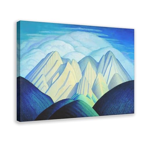 Montagnes près de Jasper Lawren Harris : cadre à suspendre et décoration murale