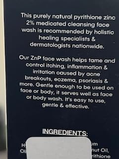 Natrulo Zinc Soap with Zinc Pyrithione | Gentle All-Natural Face & Body Wash | Daily Cleansing Formula for Oily, Sensitive & Blemish-Prone Skin | Exfoliating Wash with Aloe & Citrus | Made in USA