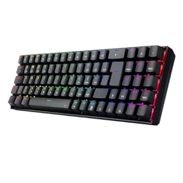 Teclado Mecanico Gamer Redragon ZED Pro, RGB, Wireless, Switch Marrom - K627P-WNS-B (PT-BROWN) - Preto"
