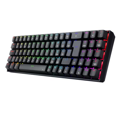 Teclado Mecanico Gamer Redragon ZED Pro, RGB, Wireless, Switch Marrom - K627P-WNS-B (PT-BROWN) - Preto'