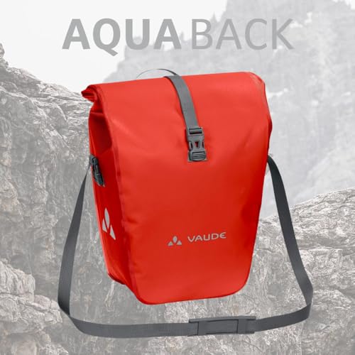 VAUDE Fahrradtasche für Gepäckträger Aqua Back Single 1 x 24 L – Orange – Ansicht 2