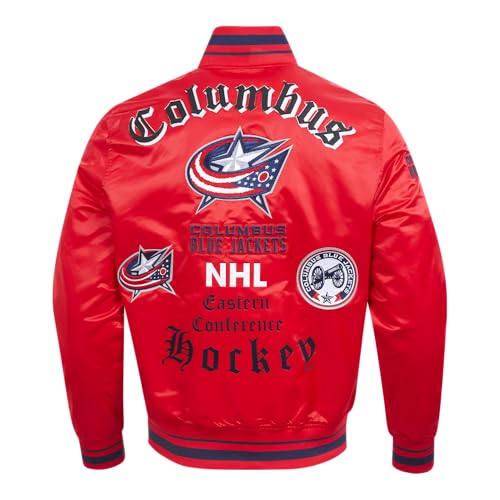 Image of Pro Standard Mens NHL Old English Satin Jacket