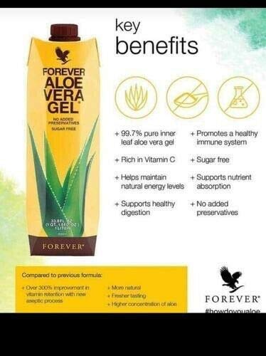 Aloe Vera Forever Living Gel - Originale 5 x 1000