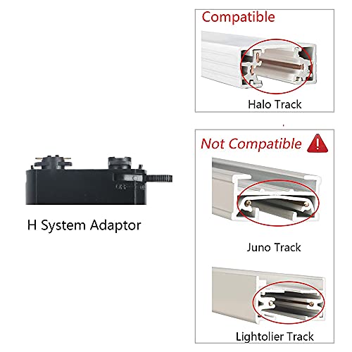 image for a Aisilan Aisilan Dimmable LED Track Lighting, 3-Phase 7W Black Adjust