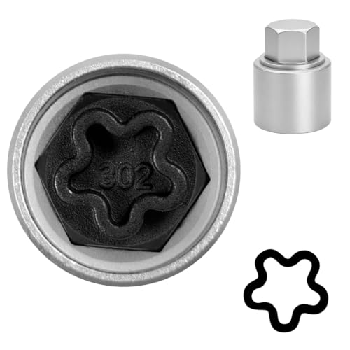 Image of 302 Wheel Locking Nut Key for Mercedes Benz, Lug Nut Removal Tool