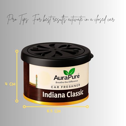 Image of Indiana Classic Gel Car Air Freshener | Long-Lasting Premium Gel | Car Dashboard Interior Perfume | Air Purifier Deodorizer | AP-INCLASSIC-100G Strong Scent for Car Cabin & AC Vent Freshness
