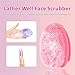 HIEERBUS Silicone Face Scrubber,Face Scrubber,2pcs Facial Cleansing Brush,Facial Washing Brush for Deep Clean Pore Cleansing Blackhead Remover Scrubbing Brushes for All Kinds of Skins (Green+Pink)