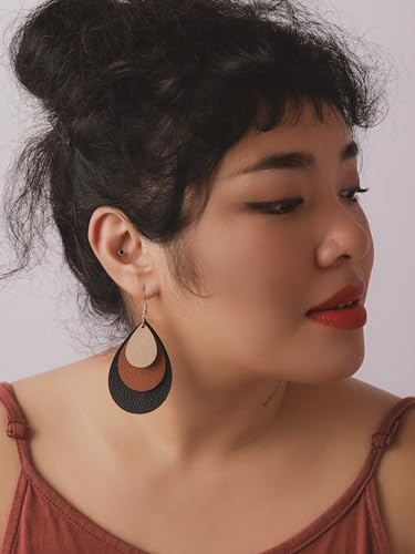Boucles d'oreilles pendantes légères en forme de goutte d'eau bohème chic - 7