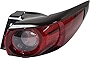 Evan-Fischer Tail Light Assembly Compatible with 2017-2020 Mazda CX-5 Outer with Signature Light, Passenger Side