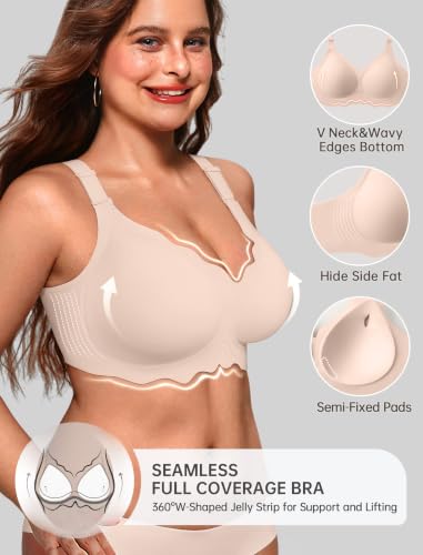 Image of OEAK Women Value Series Jelly Bras Wireless Pushup Convertible Bra