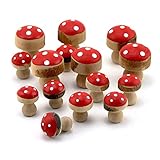 Material: Holz / gedrechselt Farbe: natur, rot gefärbt