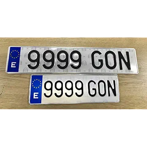 Gonplac Matrícula Metálica Coche Homologada Cover