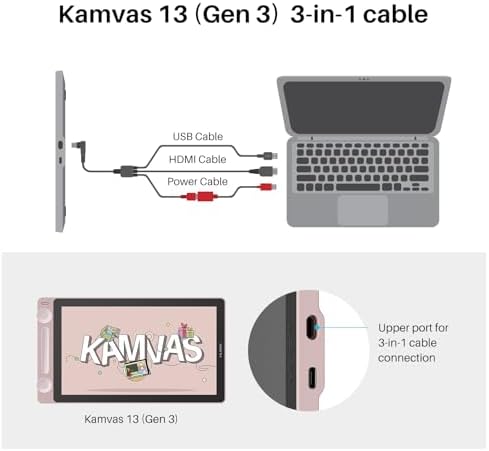 HUION Kamvas 13 Gen 3 SE Tablet de Dibujo con Pantalla miniatura 9