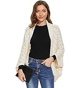 Women's Kimono Batwing Cable Knitted Slouchy Oversized Wrap Cardigan Shawl Sweater