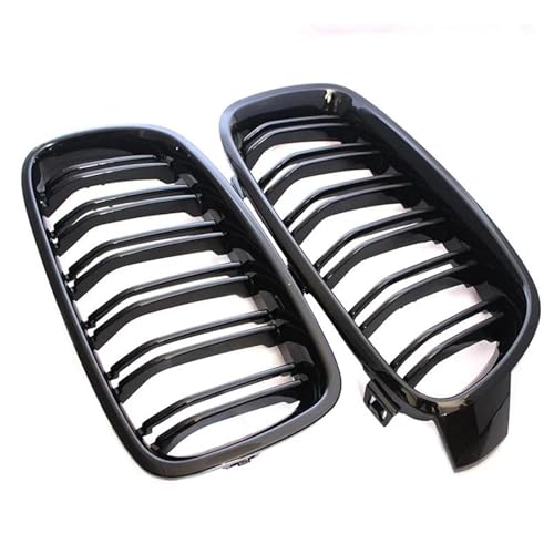Calandre avant pour BMW Série 3 F30 F31 F35 noir brillant double lamelles