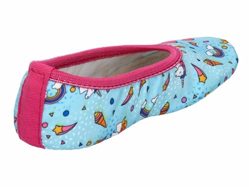 Lico Unisex Kinder 1 Style Gymnastikschuhe, Türkis Pink, 41 EU – Ansicht 4