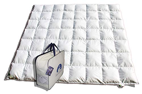 Nordream - Alpes Edredón Nórdico 100 plumón, 220x220, Grosor 120 gr/m² Cover