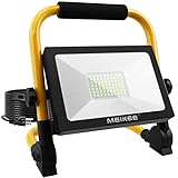MEIKEE 60W LED Work Light, 6000LM Super Bright Flood Lights, 5000K Natural White Light IP66...