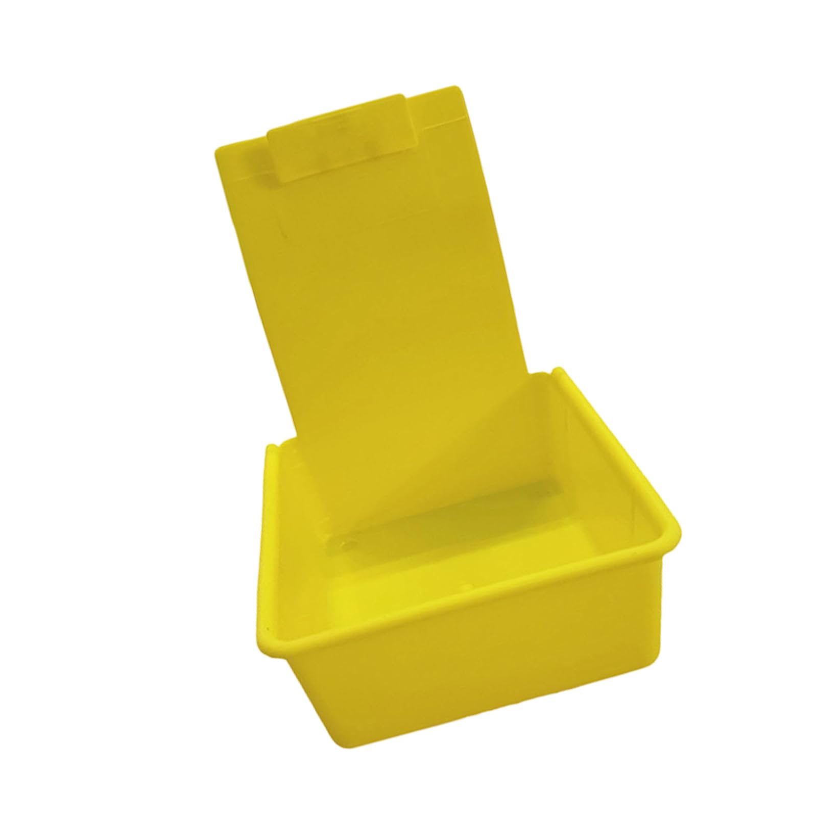 Kalttoy Yellow Dentals Working Lab Pan Dentals Transport Case With Clip Work Tray For Denture And Model Storage Black Abs Dusts Pan Clip On