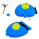 mengger 2Pcs Tennis Trainer rebound ball Trainer Baseboard Tennis Trainer Set with Rope Portable Training Equipment Base Practice Tool Set for Adult Solo Training Player Beginner
