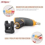 Hi-Spec Magnetic T-Handle Ratchet Wrench and Screwdriver Set with Toolbox - Image 5