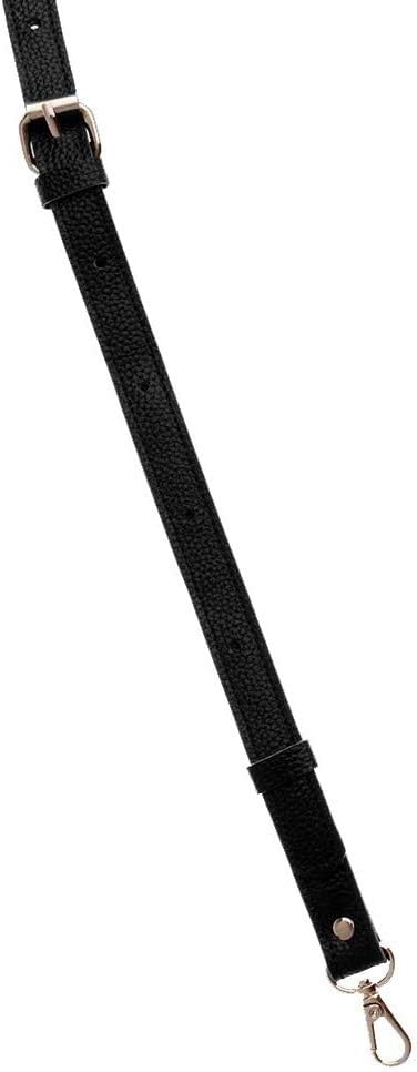 POFET 110-130cm Adjustable Genuine Leather Handbags Shoulder Bag Strap Handle Replacement Bag Accessories - Black - Image 4