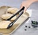 New Star Foodservice 35513 Utility Tong, High Heat Plastic, Scalloped, 12 inch, Set of 12, Black