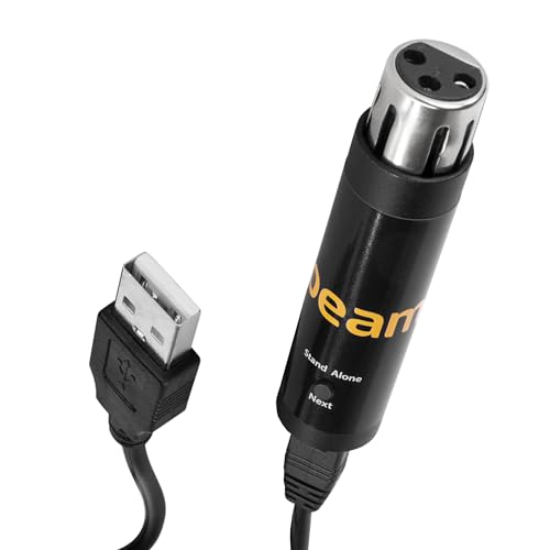 BeamZ SUSHI-Z1 Interfaz DMX con software - Controlador de iluminación profesional DMX-USB, 128 canales, ideal para controlar sus espectáculos de luz DMX desde un ordenador o tableta.
