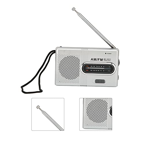 Radio portátil AM FM con altavoz y entrada para auriculares miniatura 5