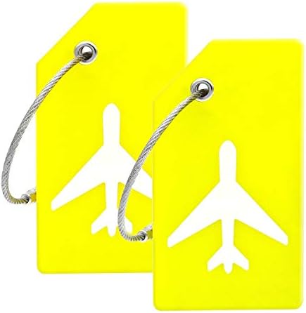 Silicone Luggage Tag with Name ID Card Perfect to Quickly Spot Luggage Suitcase by Ovener (Green 5 Pack Tags)