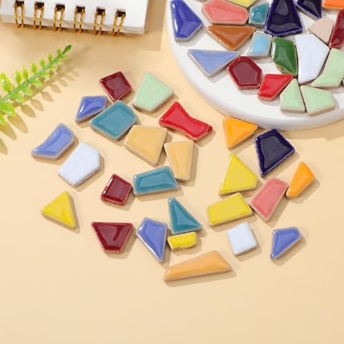 Mosaico de cerámica DIY con forma irregular ideal para decoración 7
