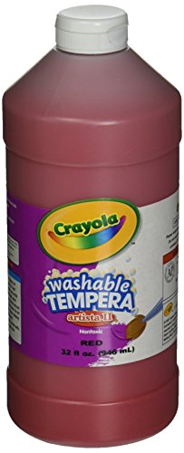 Crayola Washable Tempera Paint, Red Paint Craft Supplies, 32 Ounce