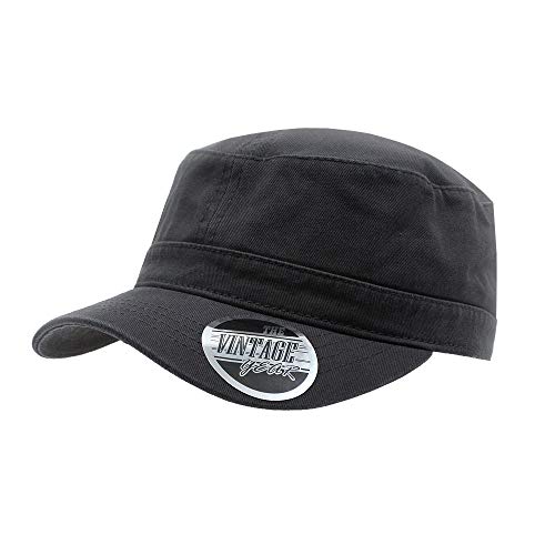 Image of The Vintage Year Heavy Stitching Washed Cotton Cadet Hat - Durable Military Baseball Cap for Men & Women, Outdoor Casual Wear