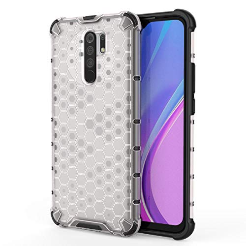 Image of Glasgow | for Poco M2 Honeycomb Pattern Back Case Cover for Poco M2 - Transparent